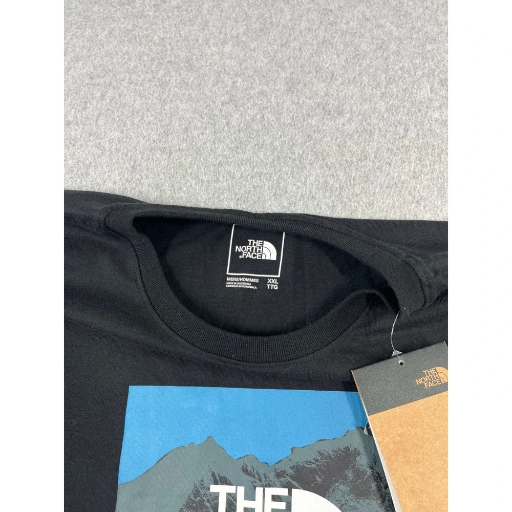The North Face Logo Play Shirt Mens 2XL Black Long Sleeve Crew Neck Standard Fit